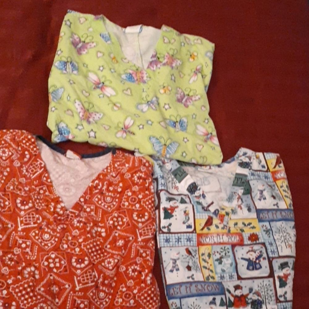 Bundle of scrub tops